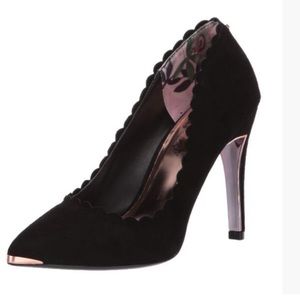 TED BAKER🎀black leather suede pumps 39.5